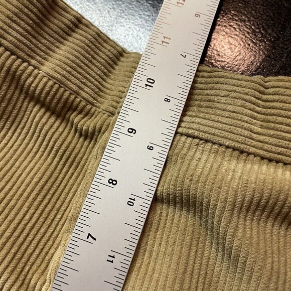 Vintage Halrin Corduroy Pants Golfer Embroidered Tan Cotton Needlepoint Red - Picture 8 of 10